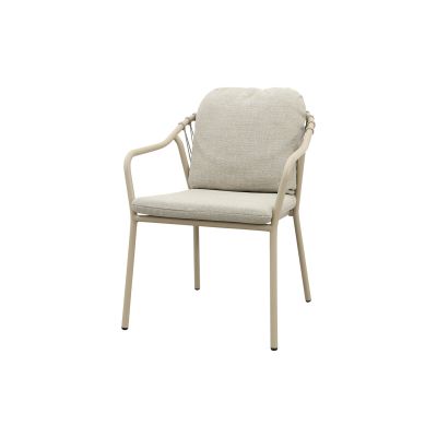 Pisa rope dining tuinstoel - Latte