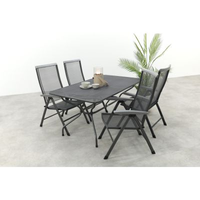 Royal Garden Balero verstelbare tuinset strekmetaal 160x90 cm.