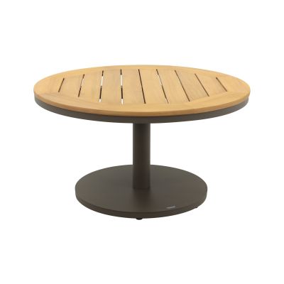 Canto ronde loungetafel Ø70 cm. - Terre/Teak