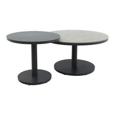 Canto ronde loungetafel set - Royal Grey/Keramiek