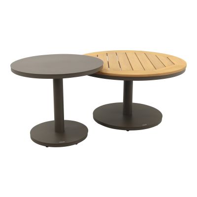 Canto ronde loungetafel set - Terre/Teak