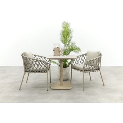 Sara/Emma bistroset (3-dlg) - Latte