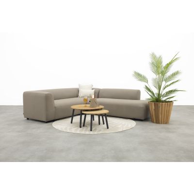 Lissabon/Mindo Sunbrella (Sit&Heat) verwarmde loungeset - Taupe/Teak