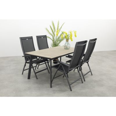 Hartman Salvatore/Vigo 160x90 cm. verstelbare tuinset 5-delig
