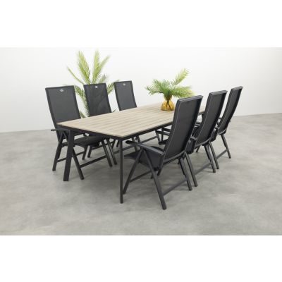 Hartman Valentino/Vigo 230x100 cm. verstelbare tuinset 7-delig