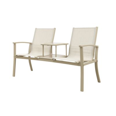 Tete-a-Tete aluminium tuinbank Felix - Latte/Beige