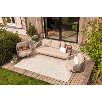Flow rope stoel/bank loungeset - Latte