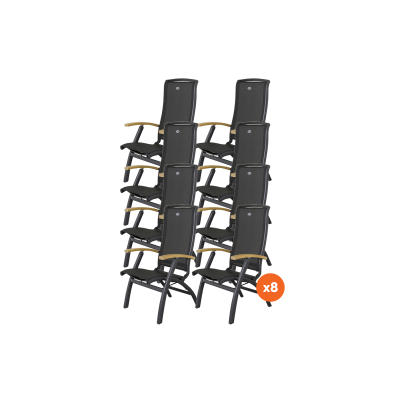 Set van 8 - Hartman Da Vinci verstelbare stoel - Teak