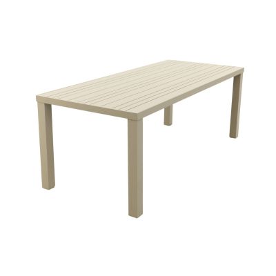 Lena dining tuintafel aluminium 210x90 cm. - Latte