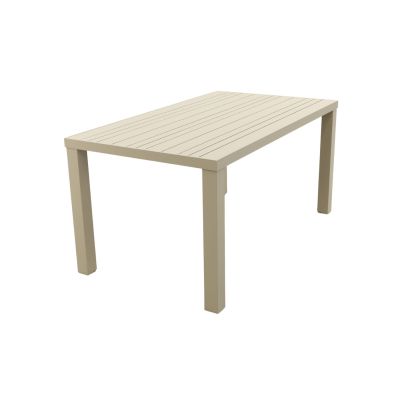 Lena dining tuintafel aluminium 160x90 cm. - Latte