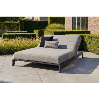 Mexico 2-persoons sunbrella ligbed - Lichtgrijs