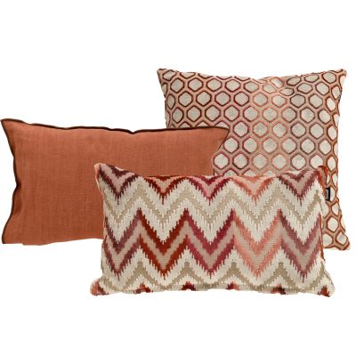 Hartman sierkussenset Lela Pink/Bella Cognac/Mimi Pink - 3 st.