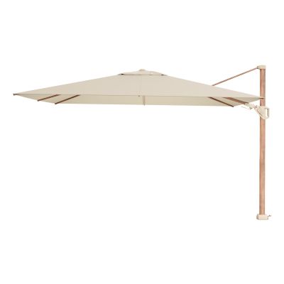 Platinum Challenger rechthoek zweefparasol T2 Premium - 2,6 x 3,5 m. - Champagne Teak