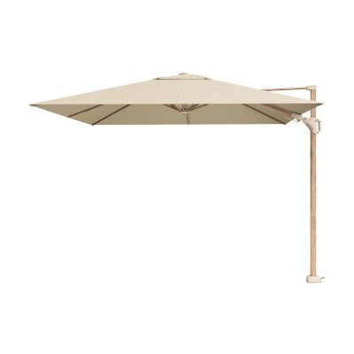 Platinum Challenger Zweefparasol T2 premium - 3x3 m. Champagne Teak