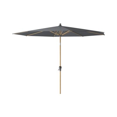 Platinum Riva stokparasol 3 m. rond - Teak Antraciet