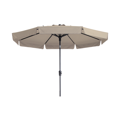 Madison stokparasol Flores luxe ecru 300 cm.