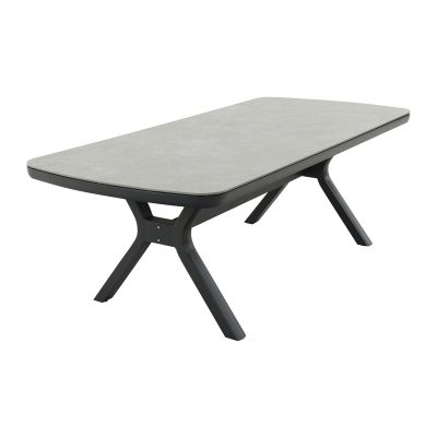 Ponto dining tuintafel keramiek 220x100 cm. - Royal Grey