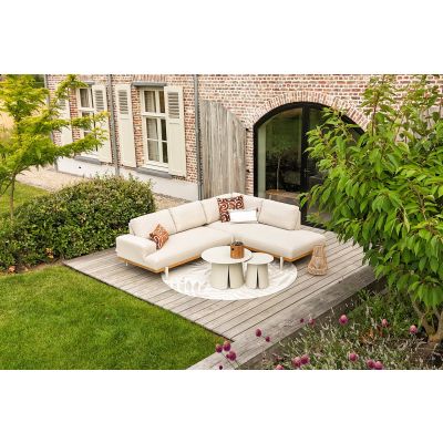 Savannah/Velora chaise longue loungeset (3-delig) - Natural/Acasia