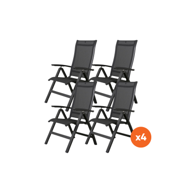 Set van 4 - Kettler Altura Curve aluminium standenstoel