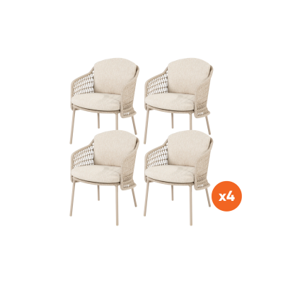 Set van 4 - 4SO Puccini dining tuinstoelen