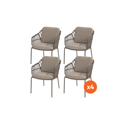 Set van 4 - 4SO Capalbio dining tuinstoel - Terre