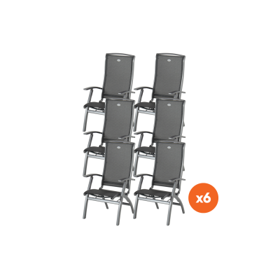 Set van 6 - Hartman Da Vinci aluminium standenstoel