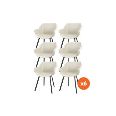 Set van 6 - Hartman Sophie Element dining kuipstoel - Zand (Special)