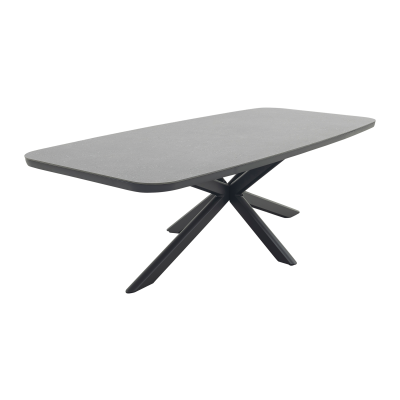 Soreno Deens ovale tuintafel 240x110 cm. - Licht grijs OP=OP