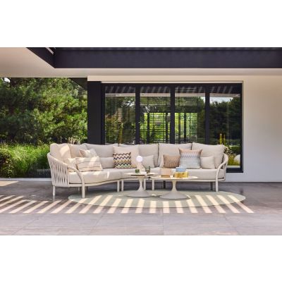 Suns Feroli/Nova organische hoekbank loungeset - Camel Sand/Rope