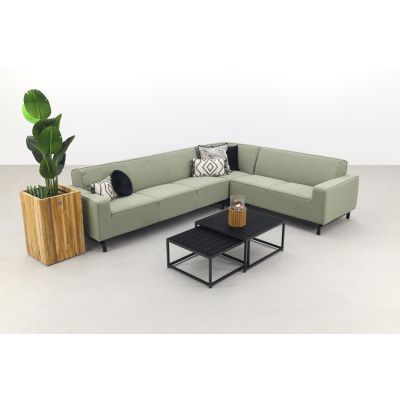 Boavista/Royalty loungeset - hoekbank rechts - Heritage leaf - 5-delig