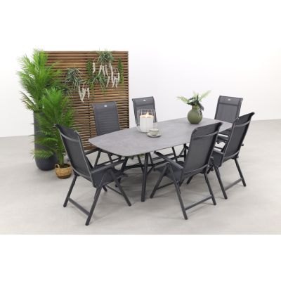 Hartman Milaan/Benevento 240x110 cm. - Deens ovale tuinset - verstelbaar