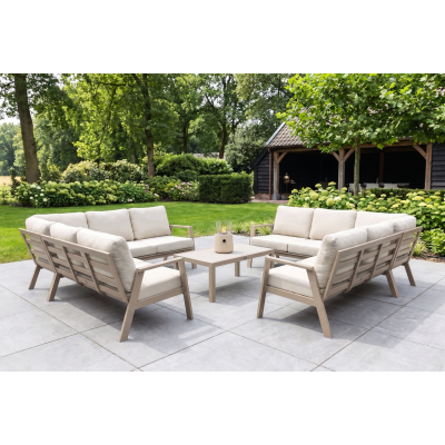 Viento/Atlanta loungeset voor 10 personen - Latte
