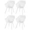 Set van 4 - Hartman Sophie Element dining armstoel - wit
