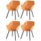 Set van 4 - Hartman Sophie Element dining armstoel - indian orange