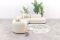 Madeira ronde hoekbank links - Naturel Sunbrella