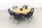Jasmine black/Taste Prado 160 cm. - Ronde tuinset
