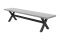 Verona betonlook tuinbank - 190 cm. - Matt Black