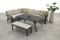 GI Rondo lounge- diningset (6-delig) - Carbon Black/Desert