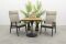 Solaro/Toscara verstelbare bistroset 80x80 cm. - Light rope/Teak
