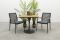 Lumino/Toscara stapelbare bistroset 80x80 cm. - Antraciet/Teak