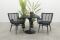 Jasmine/Toscara bistroset 80x80 cm. - Zwart/Keramiek