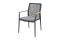 Lumino stapelbare dining tuinstoel - antraciet / teak arm