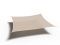 Platinum Coolfit schaduwdoek vierkant gebroken wit 5x5 m