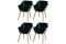 Set van 4 - Hartman Sophie Studio dining armstoel - Night green - Teak poot