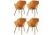 Set van 4 - Hartman Sophie Studio dining armstoel - Indian Orange - Teak poot