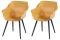 Set van 2 - Hartman Sophie Studio dining armstoel - Curry Yellow