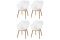 Set van 4 - Hartman Sophie Studio dining armstoel - White - Teak poot