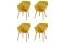 Set van 4 - Hartman Sophie Studio dining armstoel - Curry Yellow - Teak poot