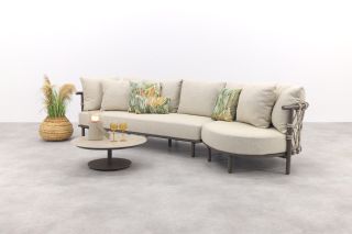 4 Seasons Ezra/Boaz 4-zits loungeset - Latte/Terre