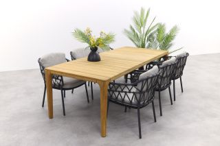 4 Seasons Calpi - Antraciet/Liam tuinset - 240x100 cm.